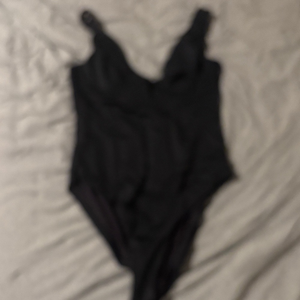 Black One-Piece Swimsuit